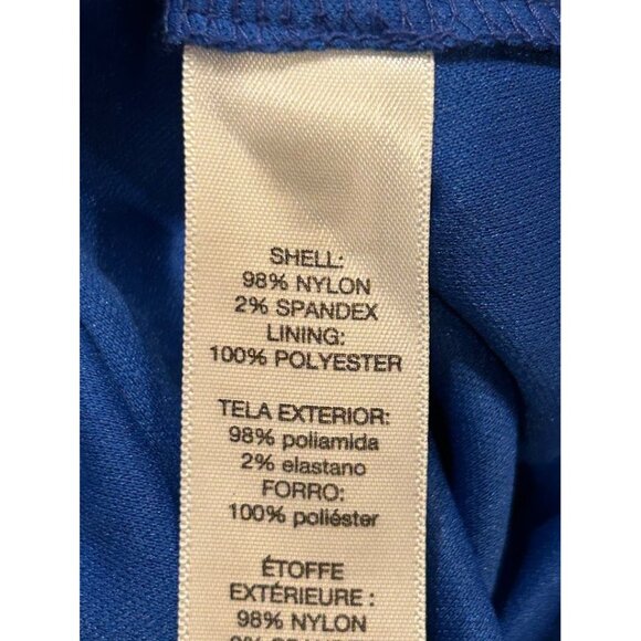 Chicos Blue Lace‎ Long Sleeve Dress Size 1 / US 8 Fully Lined - Picture 5 of 10